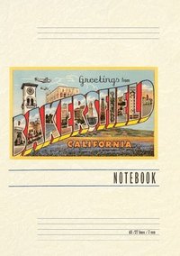 bokomslag Vintage Lined Notebook Greetings from Bakersfield, California