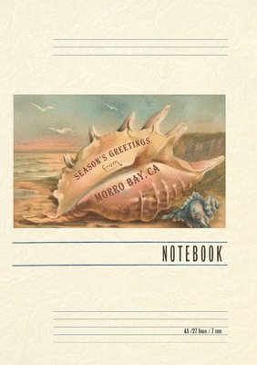 bokomslag Vintage Lined Notebook Seasons Greetings from Morro Bay