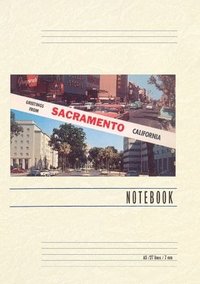 bokomslag Vintage Lined Notebook Greetings from Sacramento