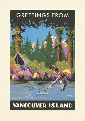 bokomslag Vintage Lined Notebook Greetings from Vancouver Island, BC, Canada