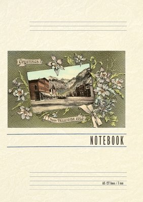 Vintage Lined Notebook Greetings from Telluride, Colorado 1
