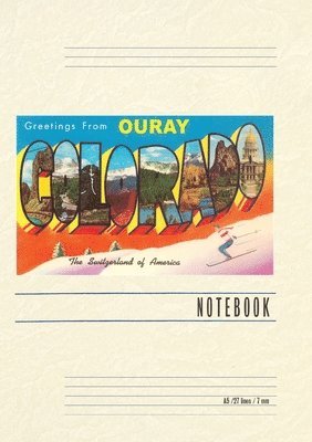 Vintage Lined Notebook Greetings from Ouray, Colorado 1