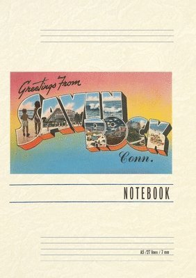 Vintage Lined Notebook Greetings from Savin Rock 1