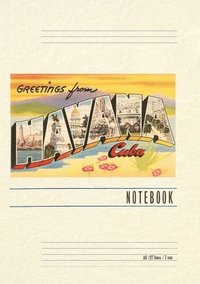bokomslag Vintage Lined Notebook Greetings from Havana, Cuba