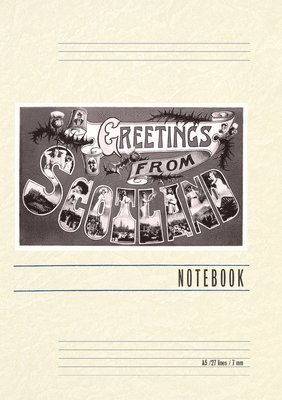 Vintage Lined Notebook Greetings from Scotland 1