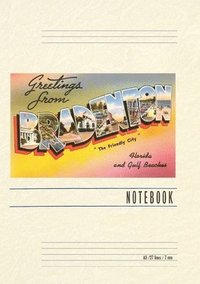 bokomslag Vintage Lined Notebook Greetings from Bradenton, Florida