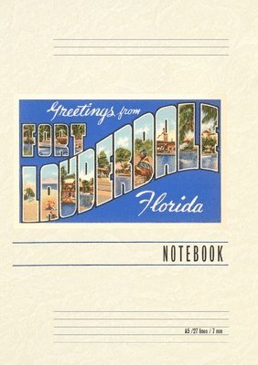 Vintage Lined Notebook Greetings from Ft. Lauderdale, Florida 1