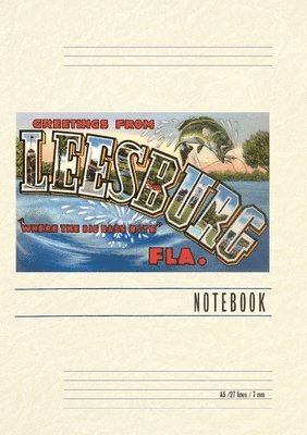 Vintage Lined Notebook Greetings from Leesburg, Florida 1