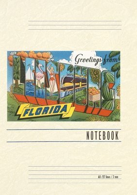 Vintage Lined Notebook Greetings from Leesburg, Florida 1