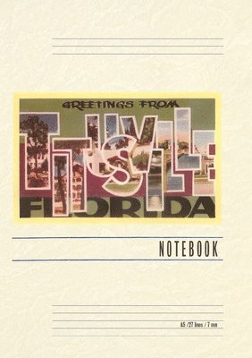 Vintage Lined Notebook Greetings from Titusville, Florida 1