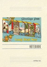 bokomslag Vintage Lined Notebook Greetings from Longboat Key
