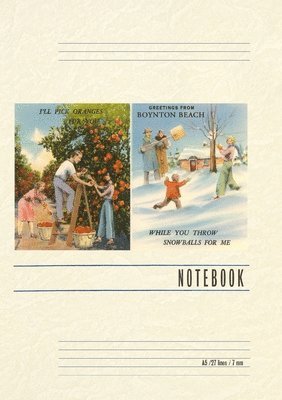 Vintage Lined Notebook Greetings from Boynton Beach, Häftad