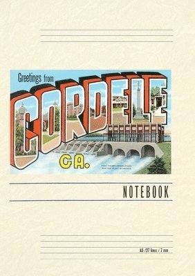 Vintage Lined Notebook Greetings from Cordele, Häftad