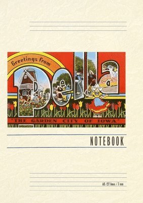 Vintage Lined Notebook Greetings from Pella 1