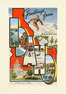Vintage Lined Notebook Greetings from Sandpoint, Idaho 1