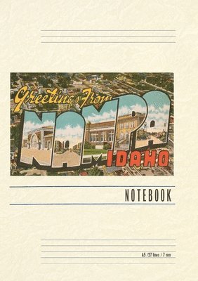 Vintage Lined Notebook Greetings from Nampa 1