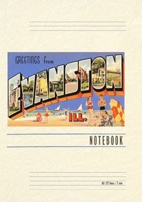 bokomslag Vintage Lined Notebook Greetings from Evanston, Illinois