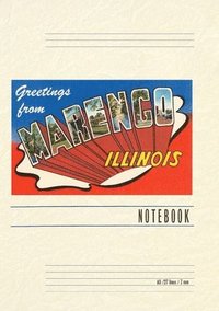 bokomslag Vintage Lined Notebook Greetings from Marengo, Illinois