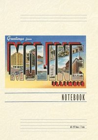bokomslag Vintage Lined Notebook Greetings from Moline, Illinois