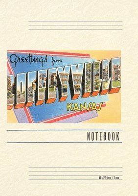 Vintage Lined Notebook Greetings from Coffeyville 1