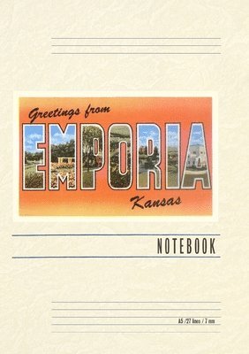 bokomslag Vintage Lined Notebook Greetings from Emporia