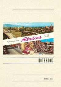 bokomslag Vintage Lined Notebook Greetings from Altadena, California