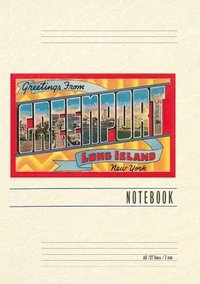 bokomslag Vintage Lined Notebook Greetings from Greenport, Long Island, New York