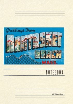 Vintage Lined Notebook Greetings from Nantasket Beach, Mass. 1