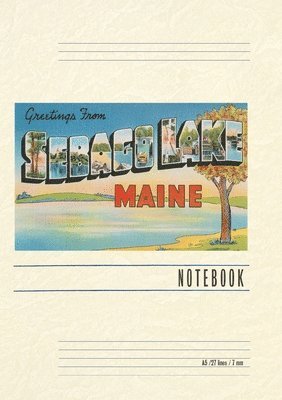 bokomslag Vintage Lined Notebook Greetings from Sebago Lake