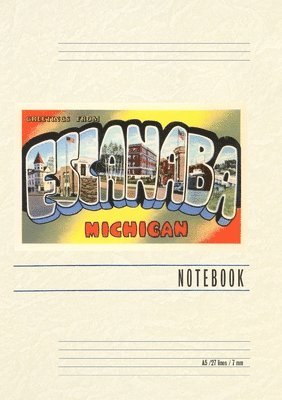 bokomslag Vintage Lined Notebook Greetings from Escanaba