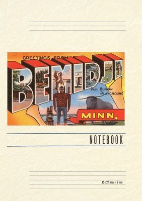 Vintage Lined Notebook Greetings from Bemidji 1