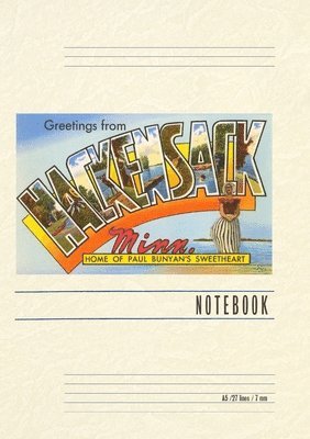 Vintage Lined Notebook Greetings from Hackensack 1