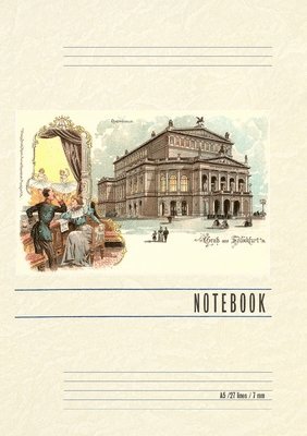 Vintage Lined Notebook Greetings from Frankfort Opera House 1