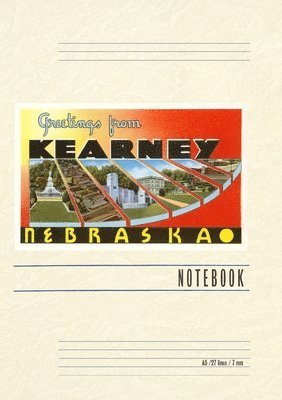 Vintage Lined Notebook Greetings from Kearney, Häftad