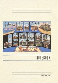 bokomslag Vintage Lined Notebook Greetings from Belmar, New Jersey