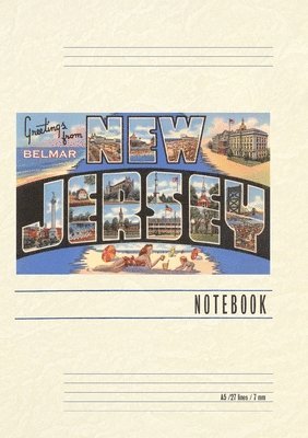 bokomslag Vintage Lined Notebook Greetings from Belmar, New Jersey