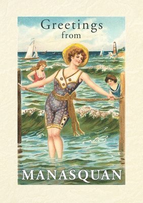 Vintage Lined Notebook Greetings from Manasquan, New Jersey 1