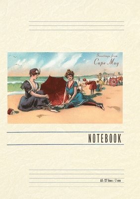 bokomslag Vintage Lined Notebook Greetings from Cape May, New Jersey, Vintage Bathers