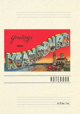 bokomslag Vintage Lined Notebook Greetings from Keansburg, New Jersey