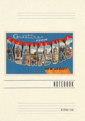 Vintage Lined Notebook Greetings from Keansburg, New Jersey 1