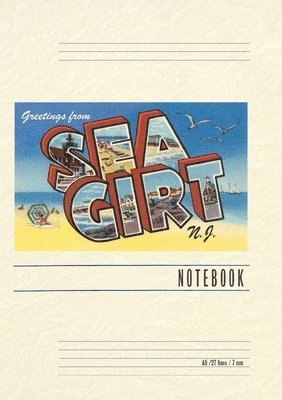 bokomslag Vintage Lined Notebook Greetings from Sea Girt, New Jersey