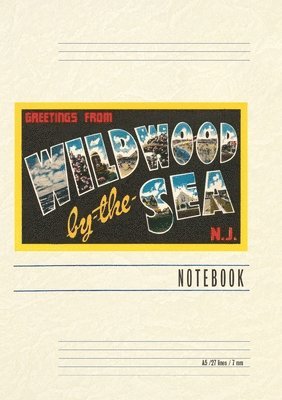 Vintage Lined Notebook Greetings from Wildwood by-the-Sea, New Jersey 1