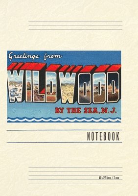 Vintage Lined Notebook Greetings from Wildwood by-the-Sea, New Jersey 1