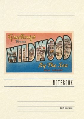 Vintage Lined Notebook Greetings from Wildwood by-the-Sea, New Jersey 1