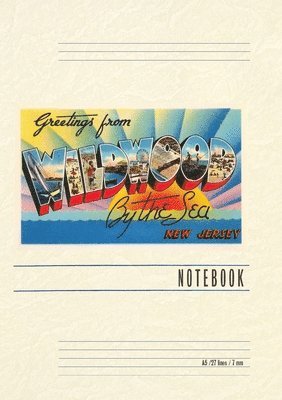 Vintage Lined Notebook Greetings from Wildwood by-the-Sea, New Jersey 1