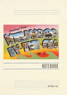 Vintage Lined Notebook Greetings from Wildwood by-the-Sea, New Jersey 1