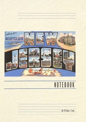 Vintage Lined Notebook Greetings from Montclair, New Jersey 1