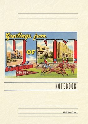 bokomslag Vintage Lined Notebook Greetings from UNM, Albuquerque, New Mexico