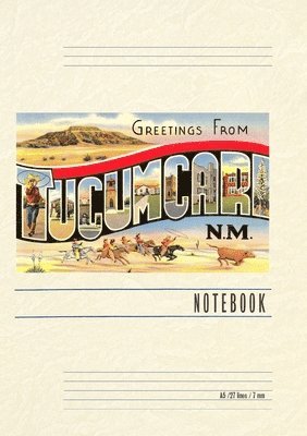 bokomslag Vintage Lined Notebook Greetings from Tucumcari, New Mexico