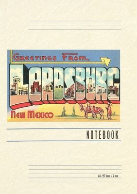 Vintage Lined Notebook Greetings from Lordsburg, New Mexico 1